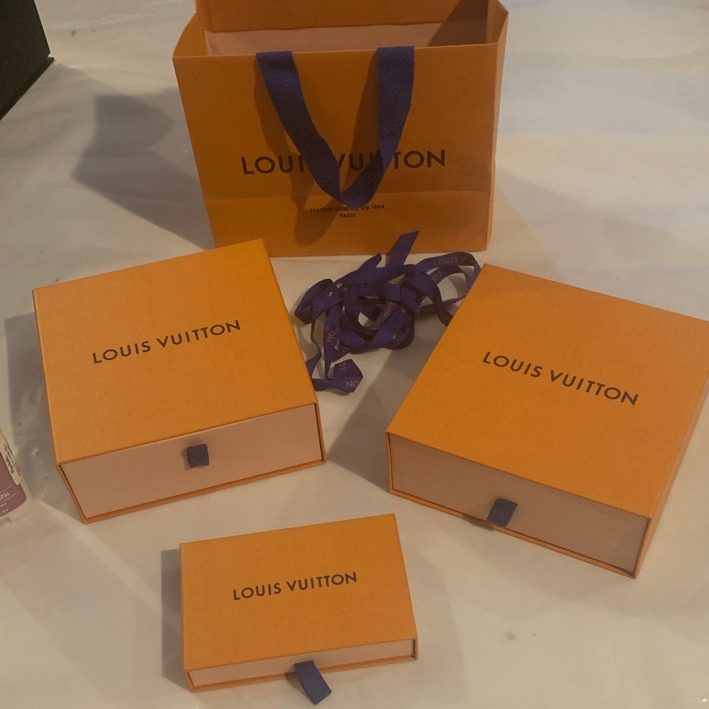 Louis Vuitton Orange and Purple Gift Box Set